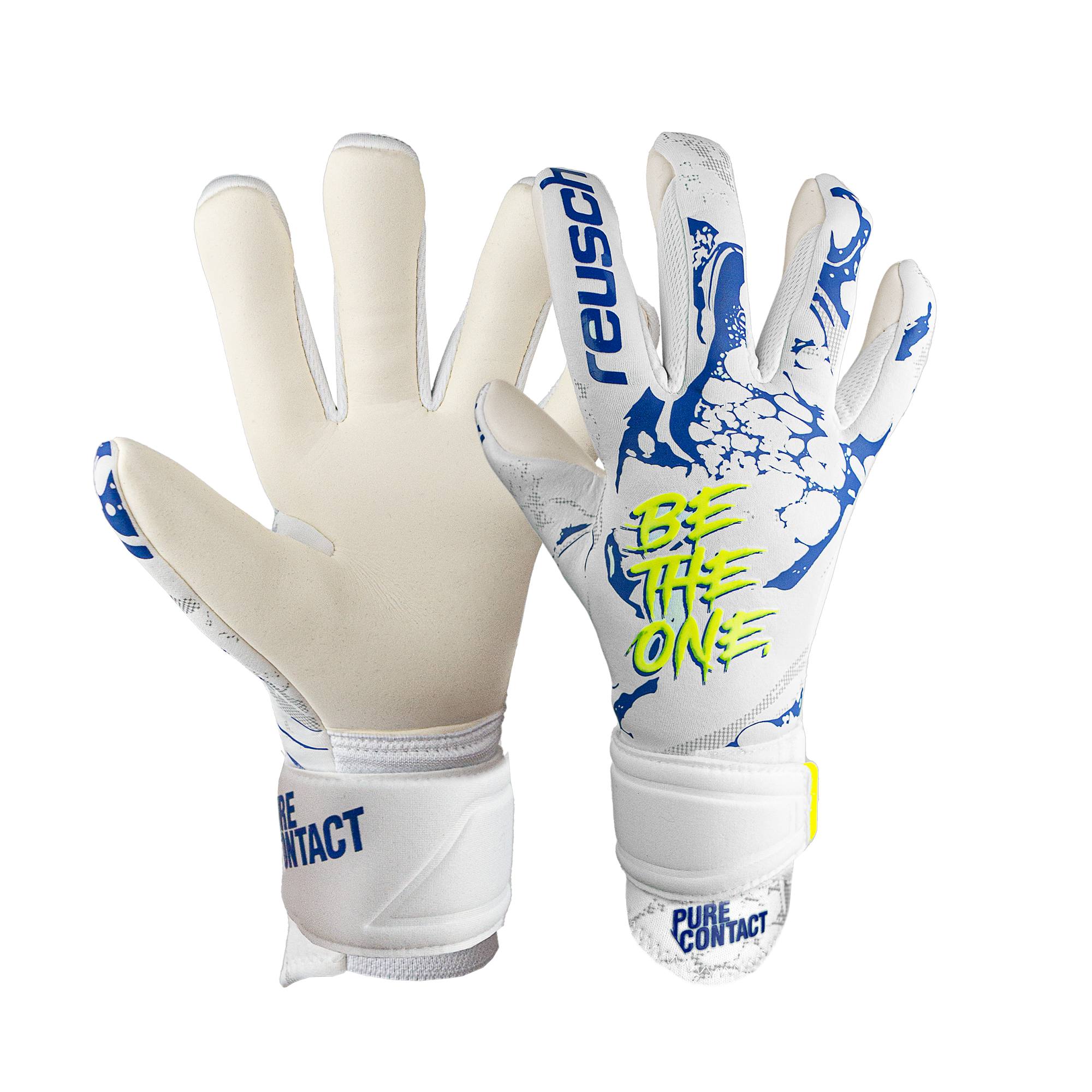 Reusch Pure Contact Silver Blue Capsula - Blanc